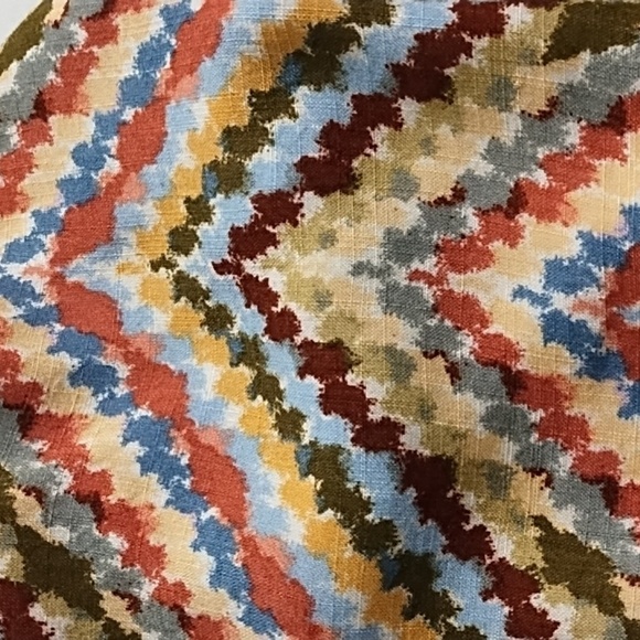 Sonoma 3X Tiered Button Front Elastic Waist Skirt in Earthy Water Color Print - Picture 10 of 10